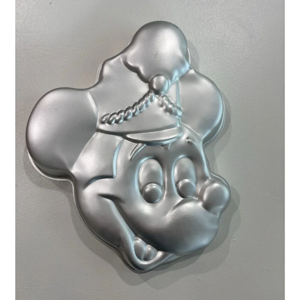Vintage Mickey Mouse Cake Pan Wilton Box Disney Baking Bakeware Instructions 70s